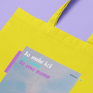 Sac coton Art & Esprit – Je suis ici, je suis, je me sens | Pratique, résistant et inspirant
