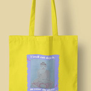 Sac coton Art & Esprit – L’éveil est déjà là, au cœur du silence | Pratique, résistant et inspirant