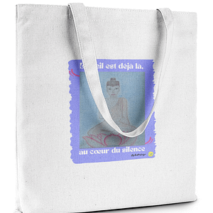 Sac coton Art & Esprit – L’éveil est déjà là, au cœur du silence | Pratique, résistant et inspirant