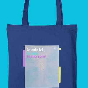 Sac coton Art & Esprit – Je suis ici, je suis, je me sens | Pratique, résistant et inspirant
