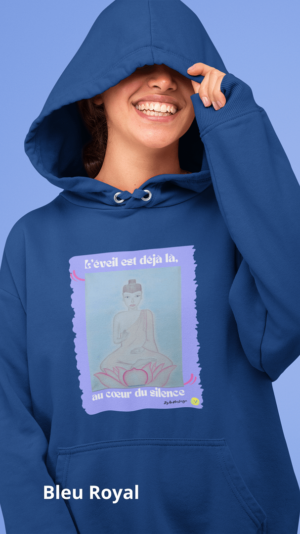Sweat-shirt à capuche unisexe L'éveil est déjà là