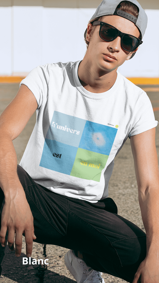 T-shirt unisexe Art & Esprit – L'univers est en moi 4 T-shirt coton L'Univers est en moi