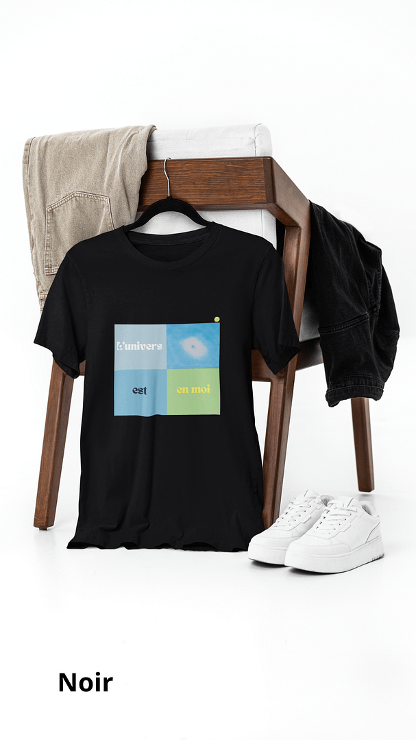 T-shirt unisexe Art & Esprit – L'univers est en moi 3 T-shirt coton L'Univers est en moi