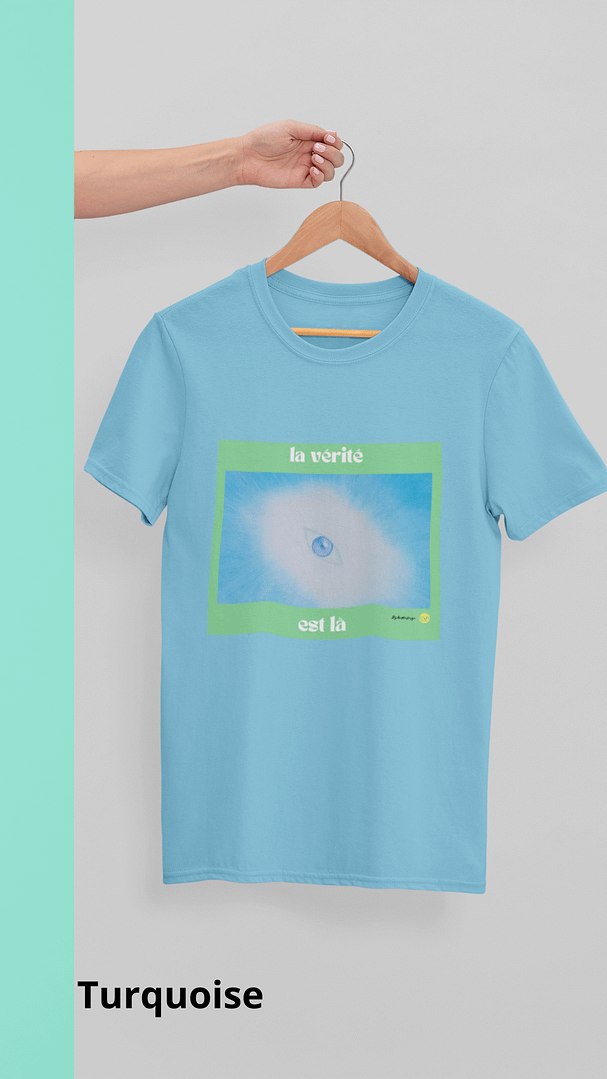 T-shirt unisexe Art & Esprit – La vérité est là 1 T-shirt coton La vérité est là